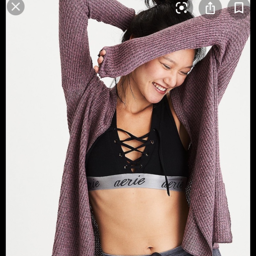 Soft&Sexy Waffle knit cardigan